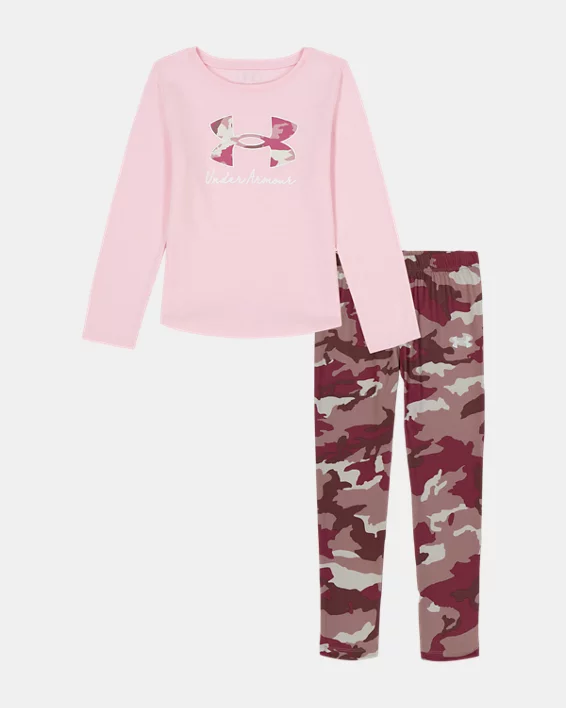 UA Camo Logo Infant Girls Leggings Set